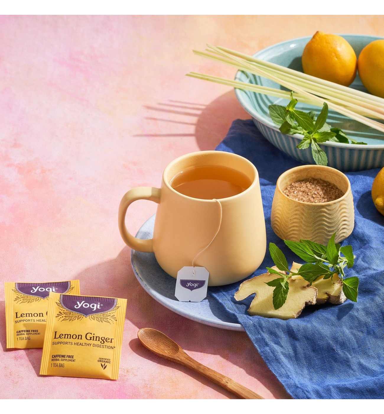 Yogi Lemon Ginger Tea; image 4 of 5
