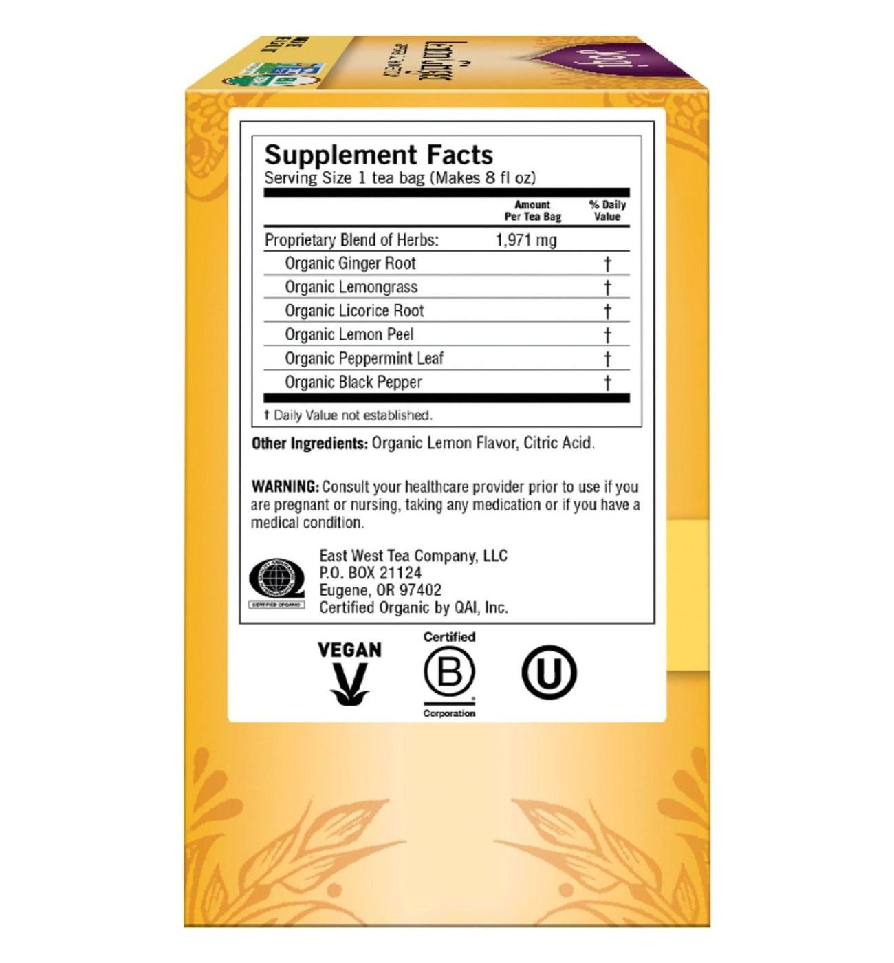 Yogi Lemon Ginger Tea; image 5 of 5