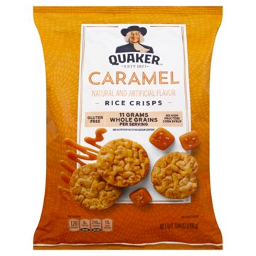 Quaker Caramel Rice Crisps, 7.04 oz