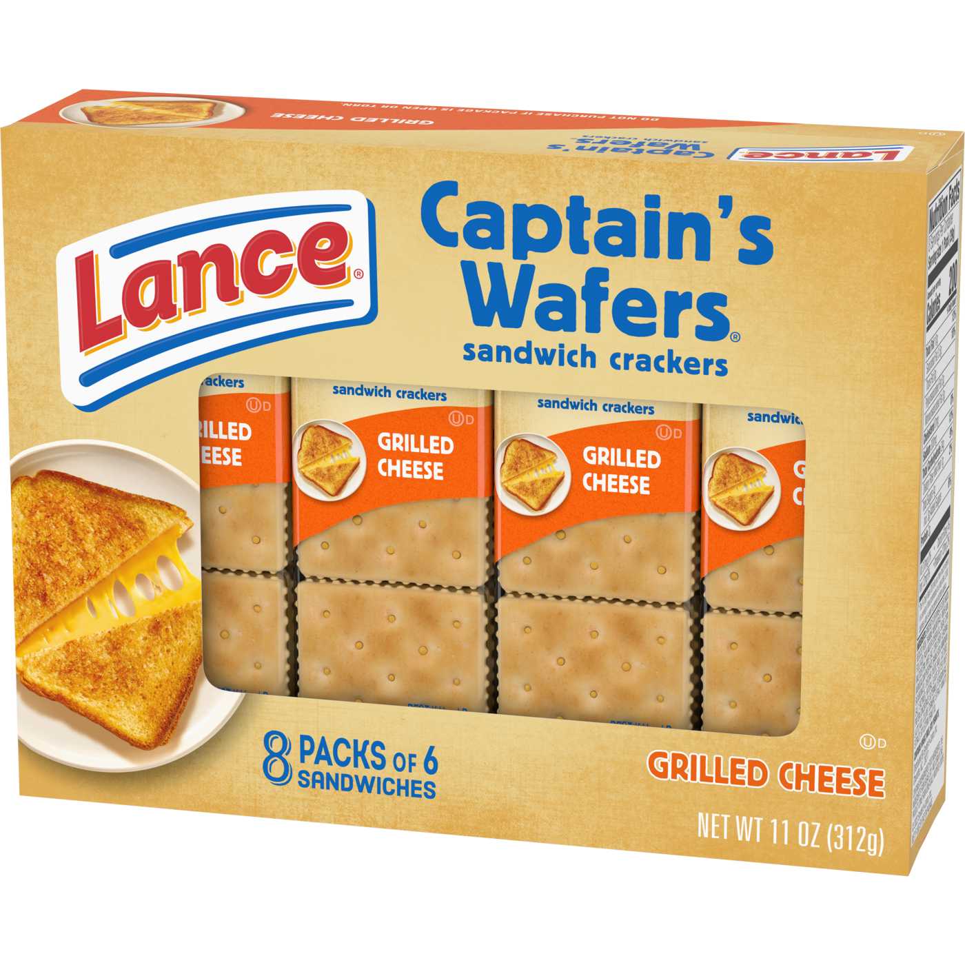 Lance Captain's Grilled Cheese Sandwich Crackers; image 3 of 10