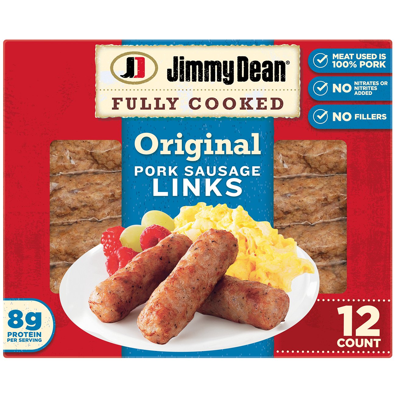 Jimmy Dean Fully Cooked Pork Breakfast Sausage Links Original Shop Sausage at HEB