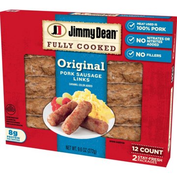 Jimmy Dean Fully Cooked Pork Breakfast Sausage Links - Original, 12 ct