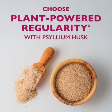 Metamucil 4-in-1 Psyllium Husk Fiber Supplement, Pant-Based & Sugar-Free, Daily Fiber Powder for Digestive Health, Orange Flavor
