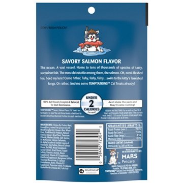 Temptations Classic Crunchy and Soft Cat Treats - Savory Salmon Flavor