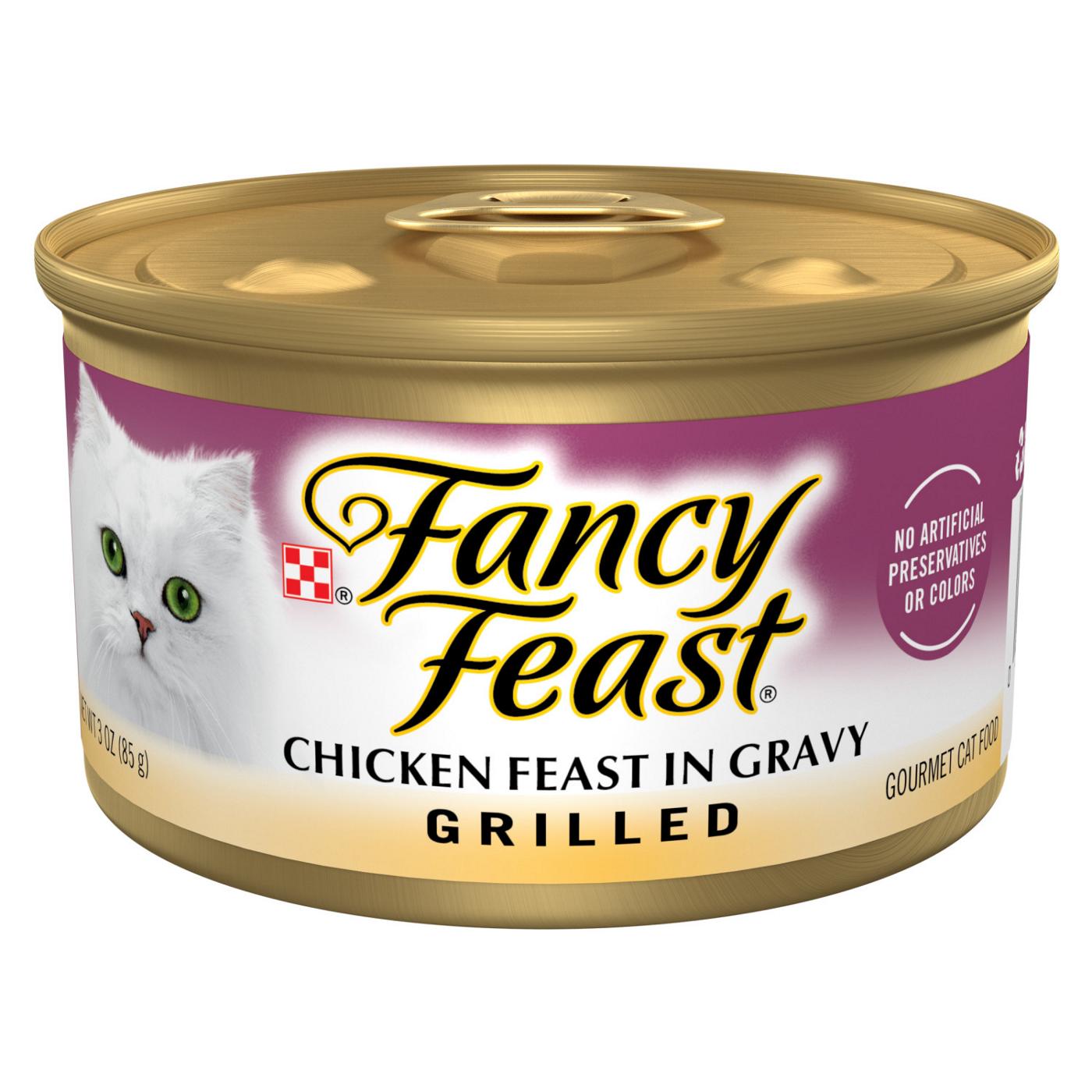Fancy Feast Purina Fancy Feast Grilled Wet Cat Food Chicken Feast in Wet Cat Food Gravy; image 1 of 6