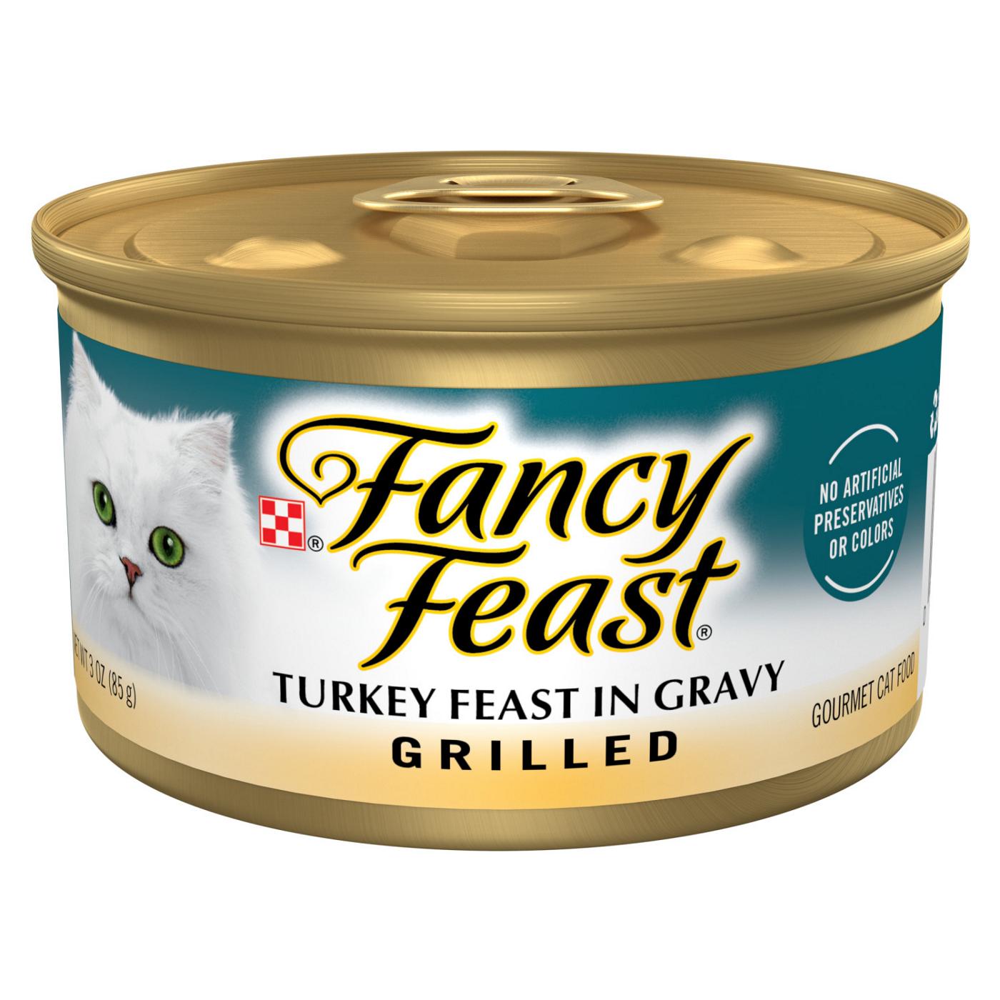 Fancy Feast Purina Fancy Feast Grilled Wet Cat Food Turkey Feast in Wet Cat Food Gravy; image 1 of 6