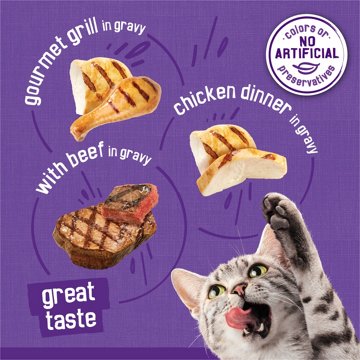 Friskies Purina Gravy Wet Cat Food Variety Pack - Meaty Bits, 5.5 oz