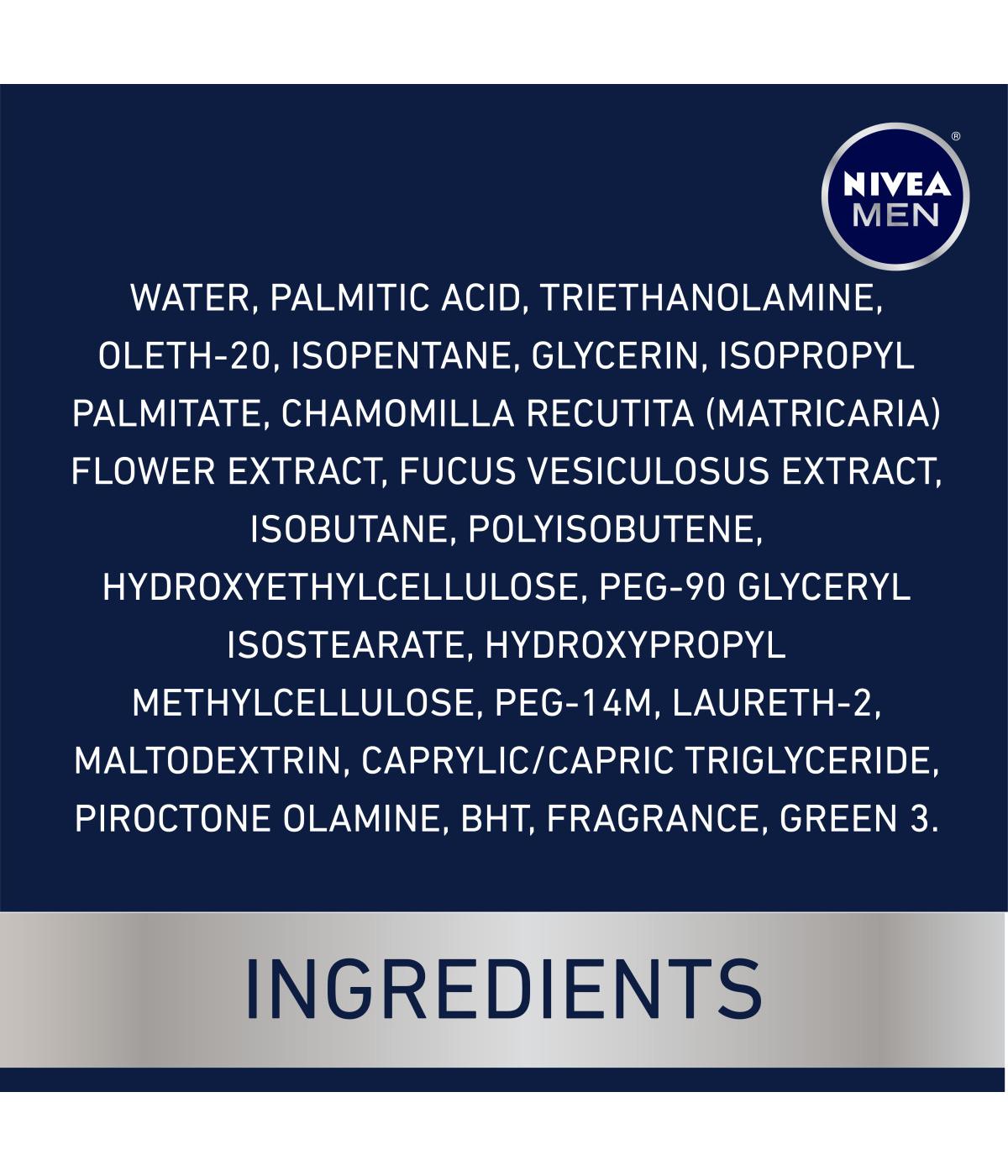 NIVEA Men Sensitive Shaving Gel Aerosol Can; image 2 of 3