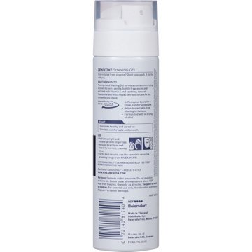 NIVEA Men Sensitive Shaving Gel Aerosol Can, 7 oz