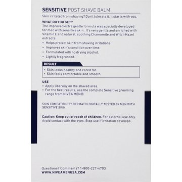 NIVEA Men Sensitive Post Shave Balm, 3.3 oz