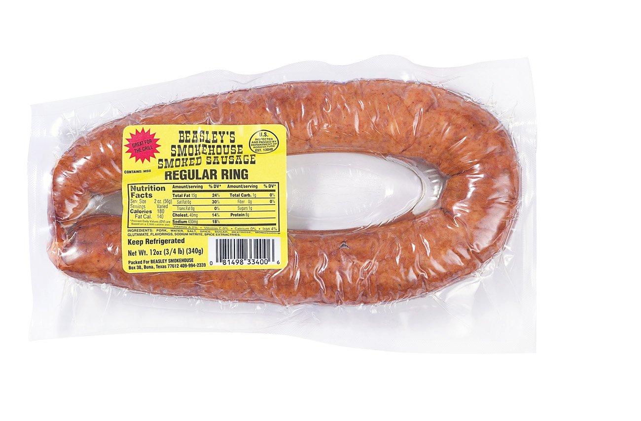 Beasley's Regular Pork Sausage Ring Shop Sausage at HEB