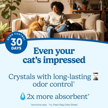 Fresh Step Crystal Litter Clean Care with Febreze Freshness, 8 lb