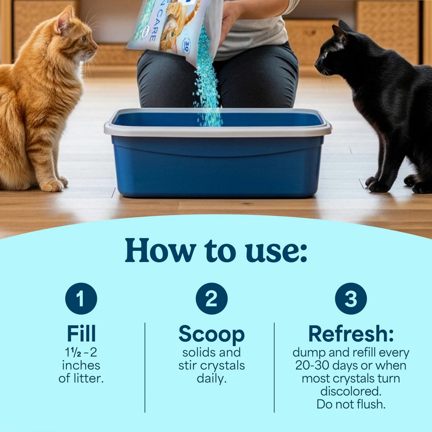 Fresh Step Crystal Litter Clean Care with Febreze Freshness; image 7 of 9