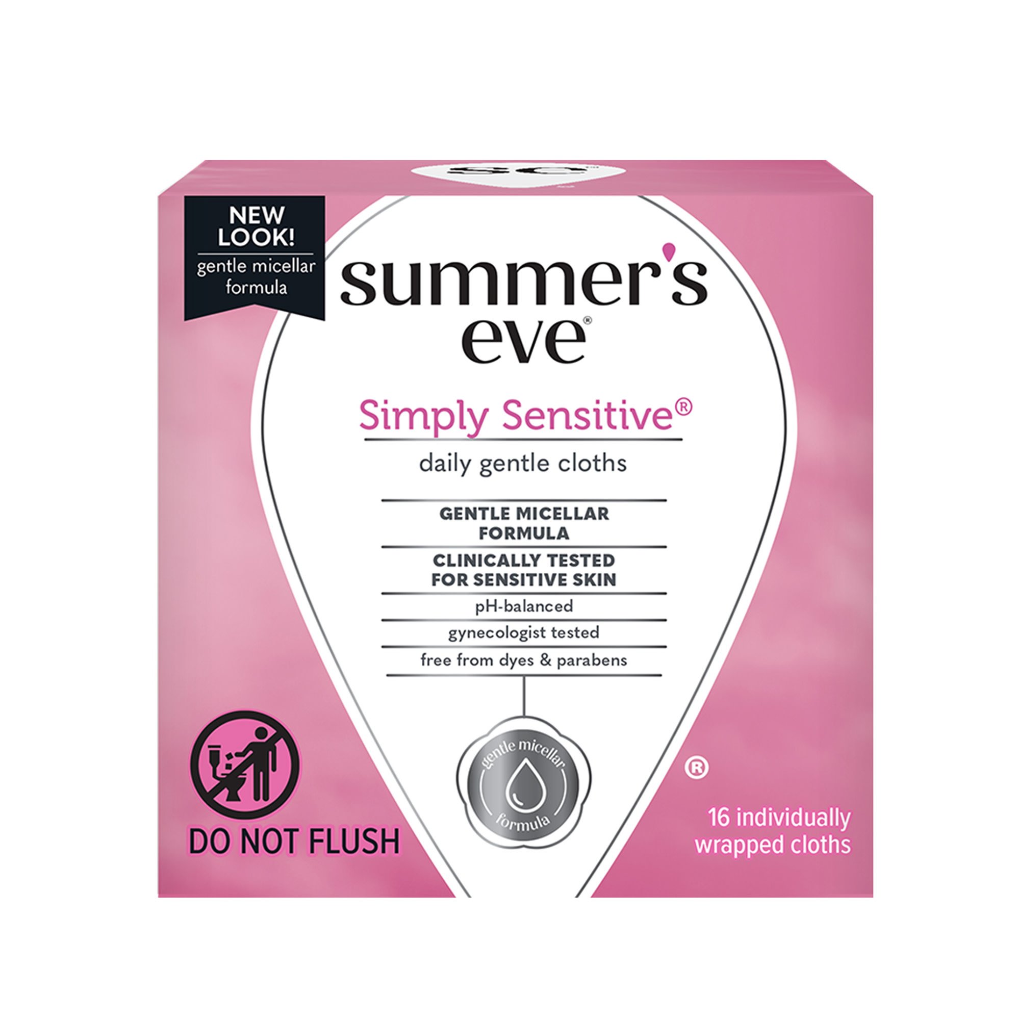 Summer's Eve Simply Sensitive Cleansing Cloths Shop Feminine Care at