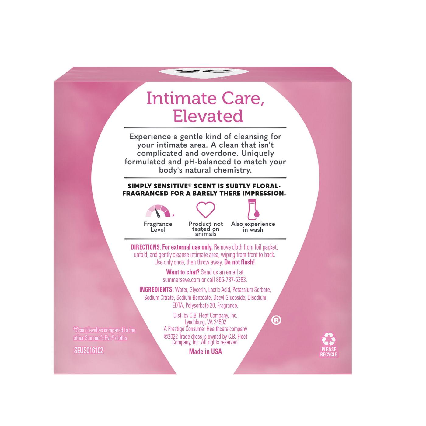 Summer's Eve Feminine Wipes - Simply Sensitive; image 3 of 6