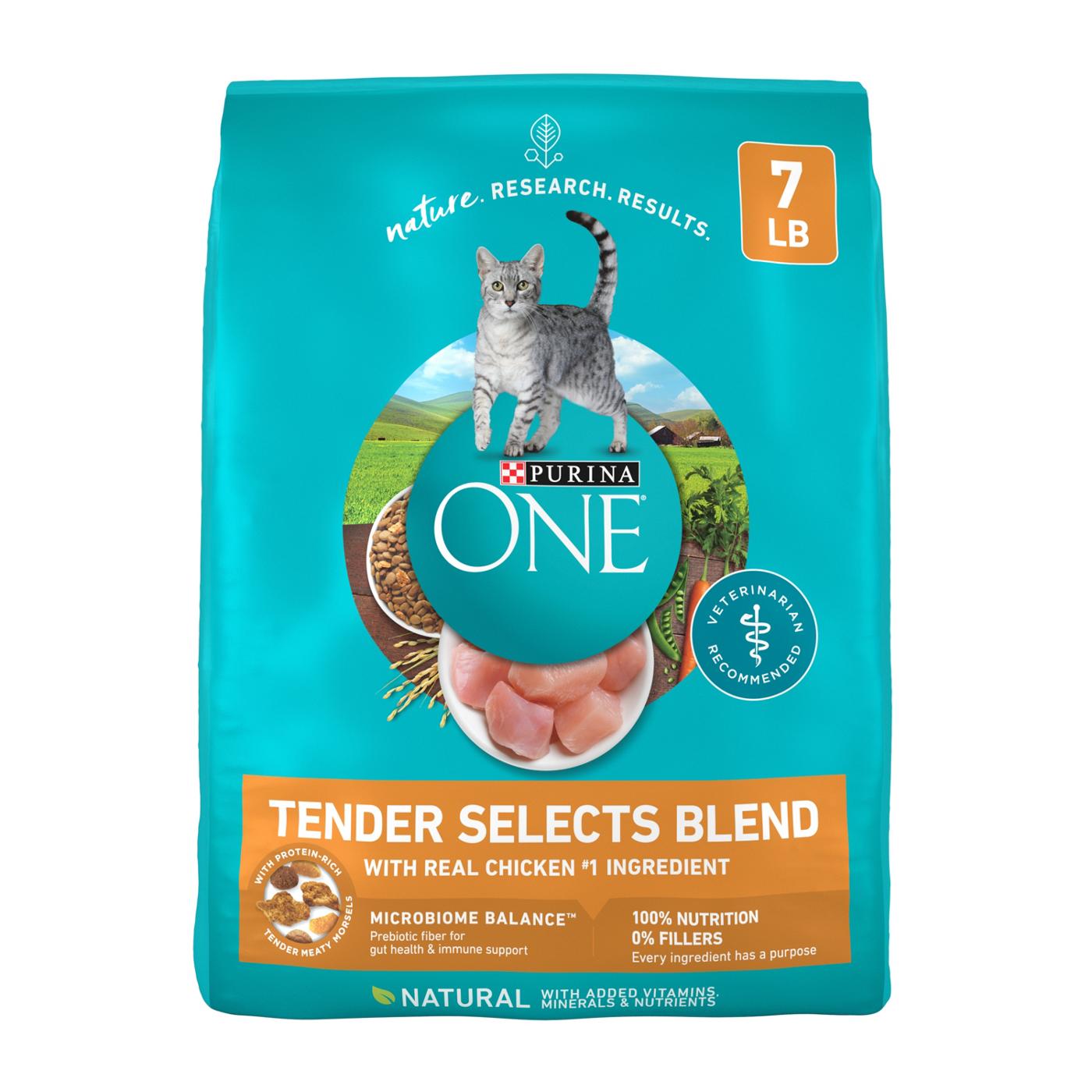 Purina ONE Natural Dry Cat Food - Tender Selects Blend With Real Chicken; image 1 of 5