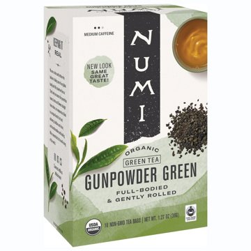 Numi Organic Tea Gunpowder Green Tea Bags