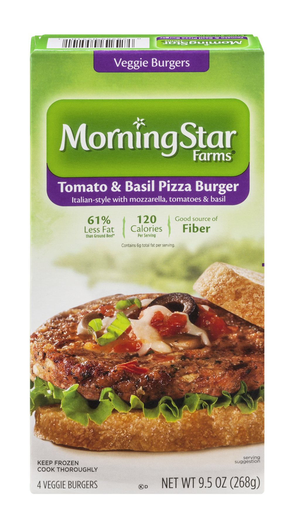 MorningStar Farms Tomato and Basil Pizza Veggie Burgers Shop