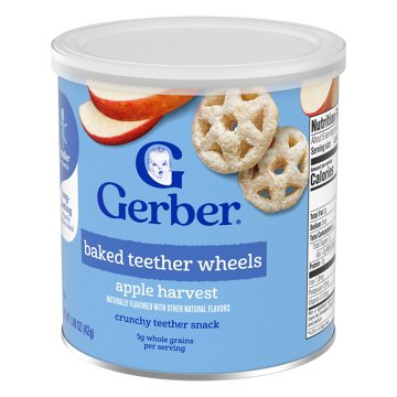 Gerber Snacks for Baby Teether Wheels - Apple Harvest
