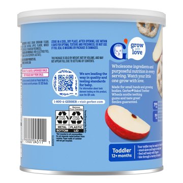 Gerber Snacks for Baby Teether Wheels - Apple Harvest
