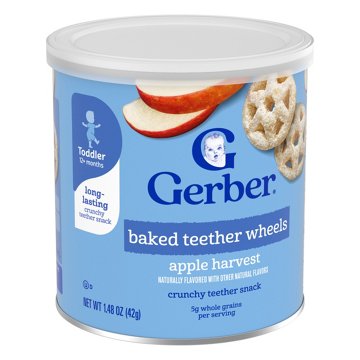 Gerber Snacks for Baby Teether Wheels - Apple Harvest