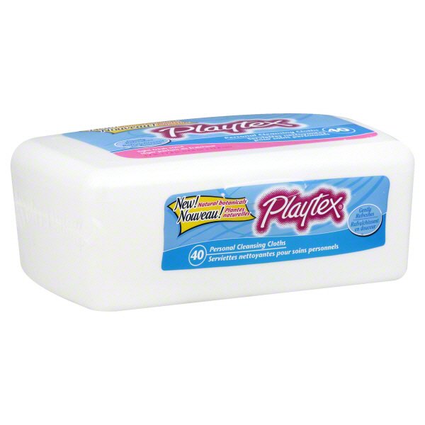 Playtex Personal Cleansing Cloths Light Fresh Scent Shop Wipes
