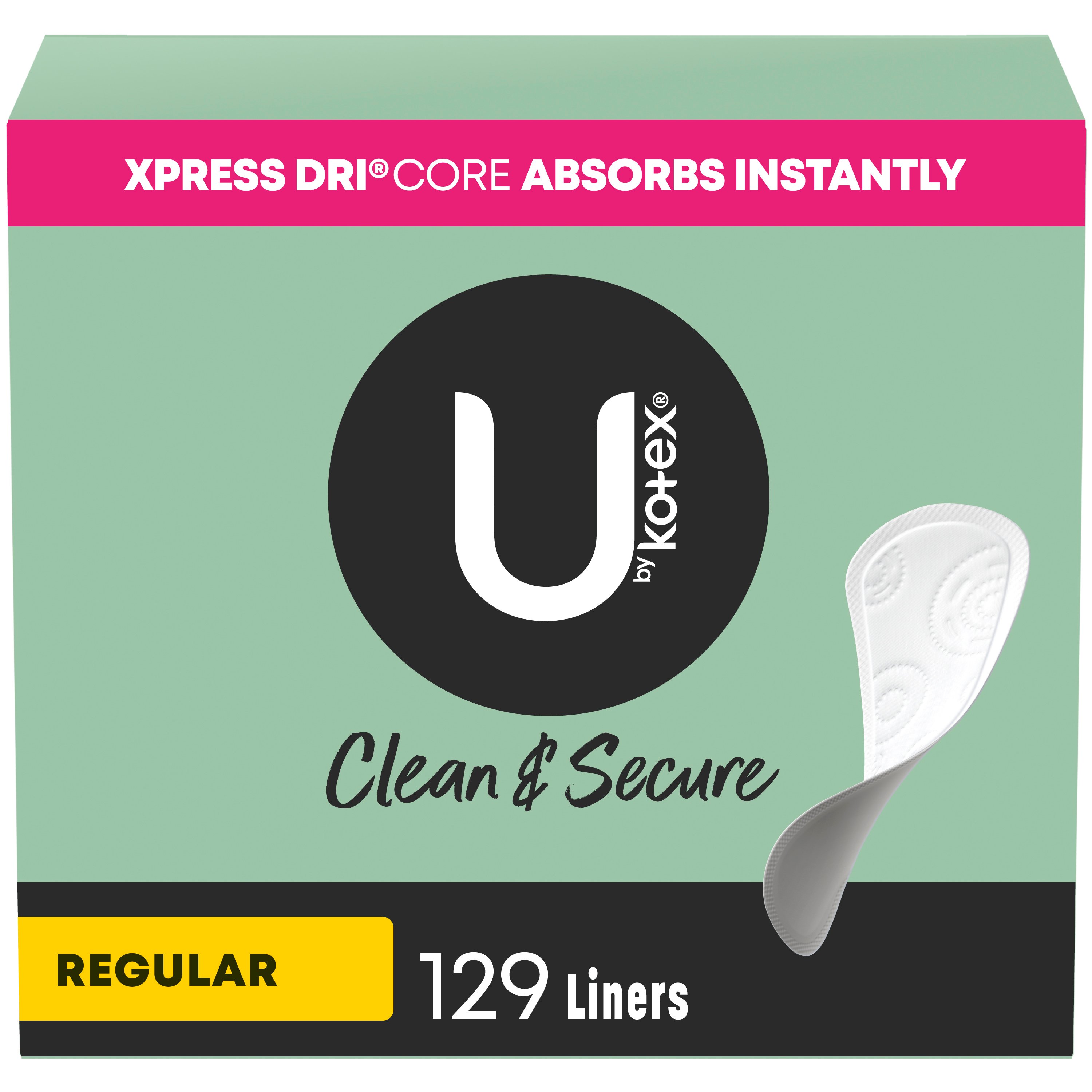 U By Kotex Security Lightdays Regular Panty Liners Shop Feminine Care At H E B