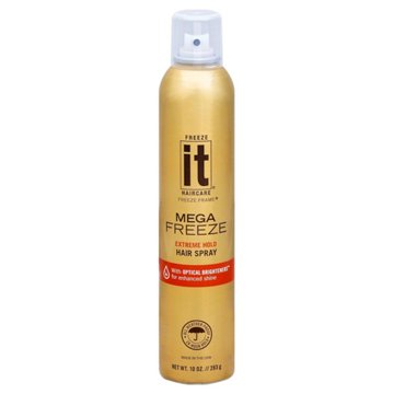 Freeze It Mega Freeze Extreme Hold Hair Spray, 10 oz