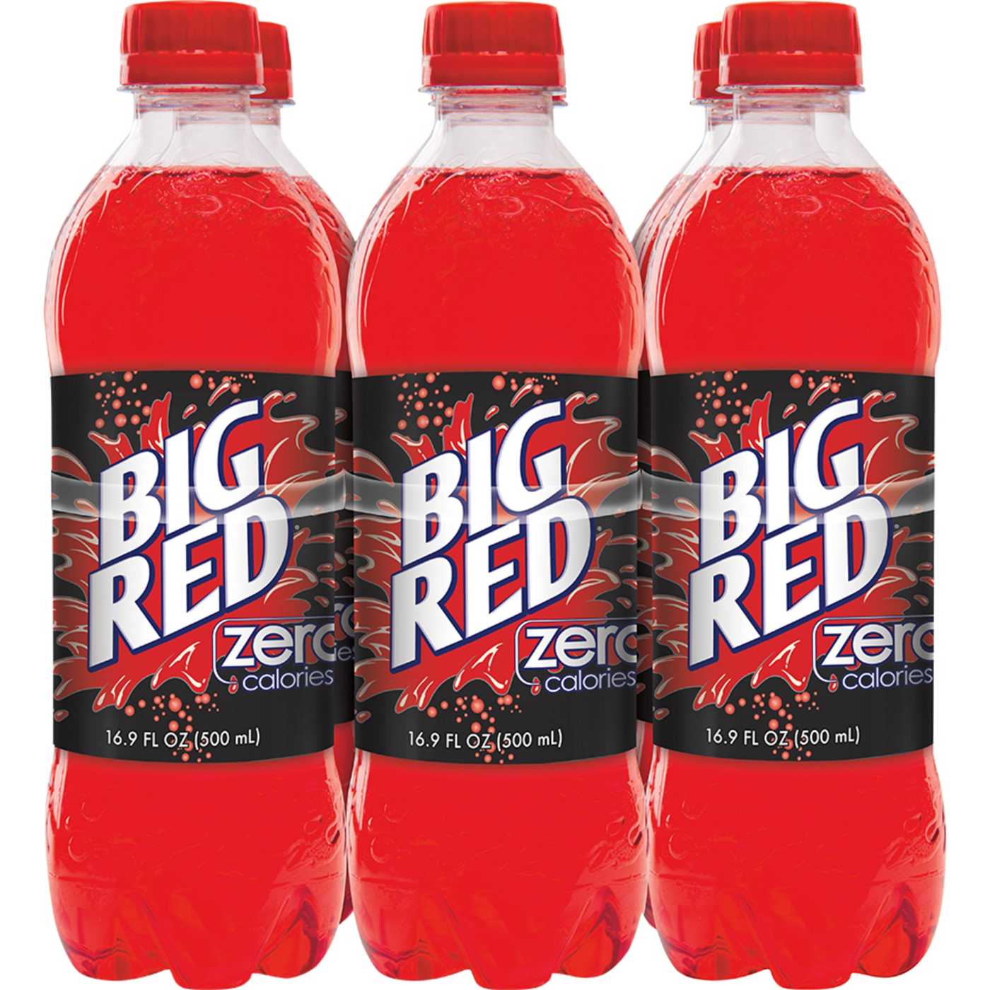 Big Red Zero Soda 16.9 oz Bottles; image 1 of 5