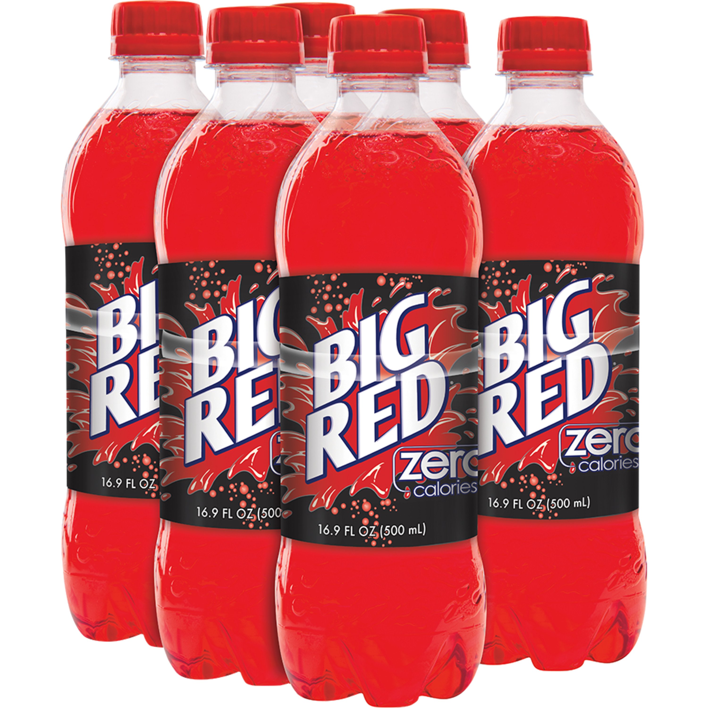 Big Red Zero Soda 16.9 oz Bottles