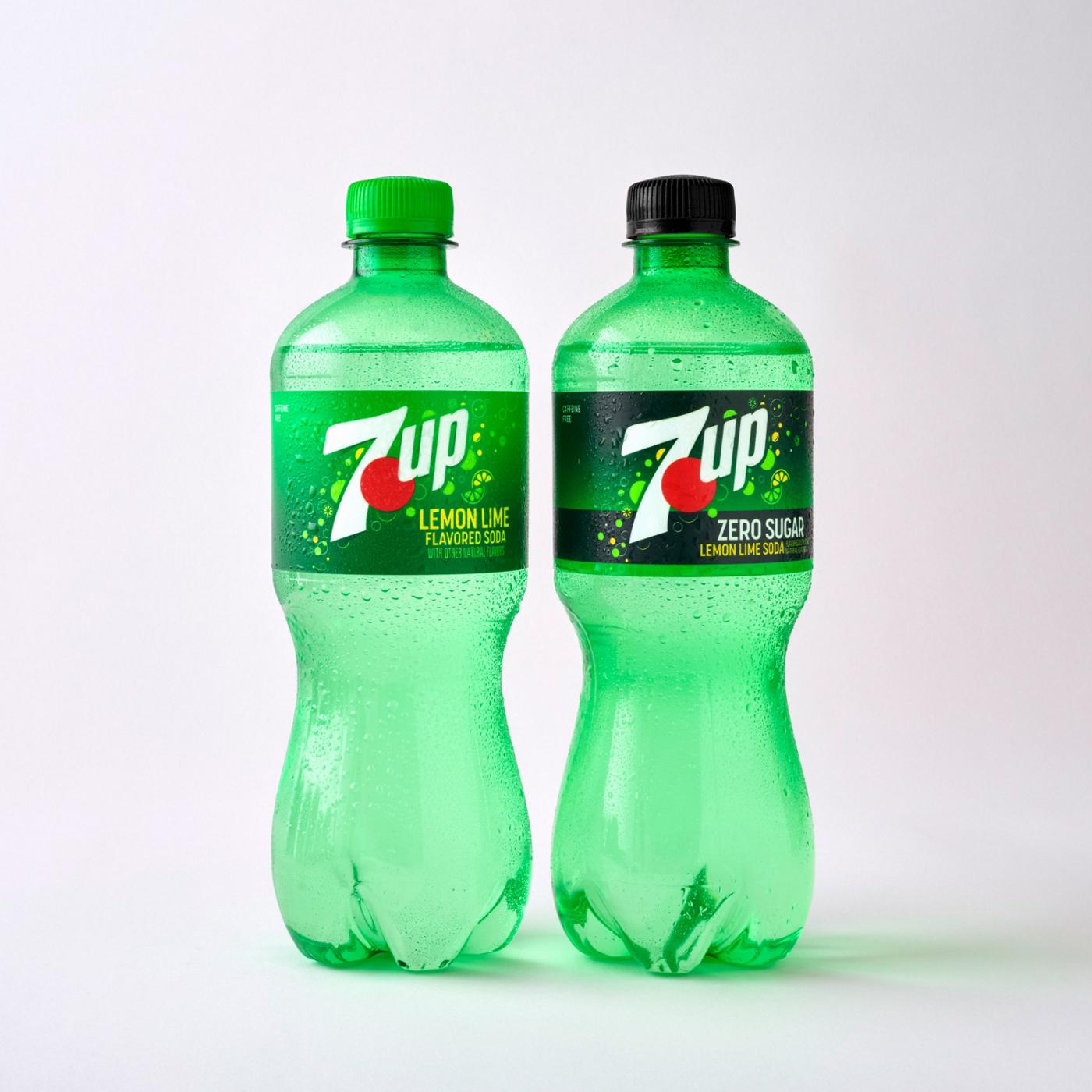 7UP Zero Sugar Caffeine Free Lemon Lime Soda 6 pk Bottles; image 2 of 6