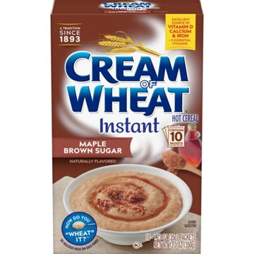 Cream of Wheat Instant Hot Cereal - Maple Brown Sugar, 10 ct