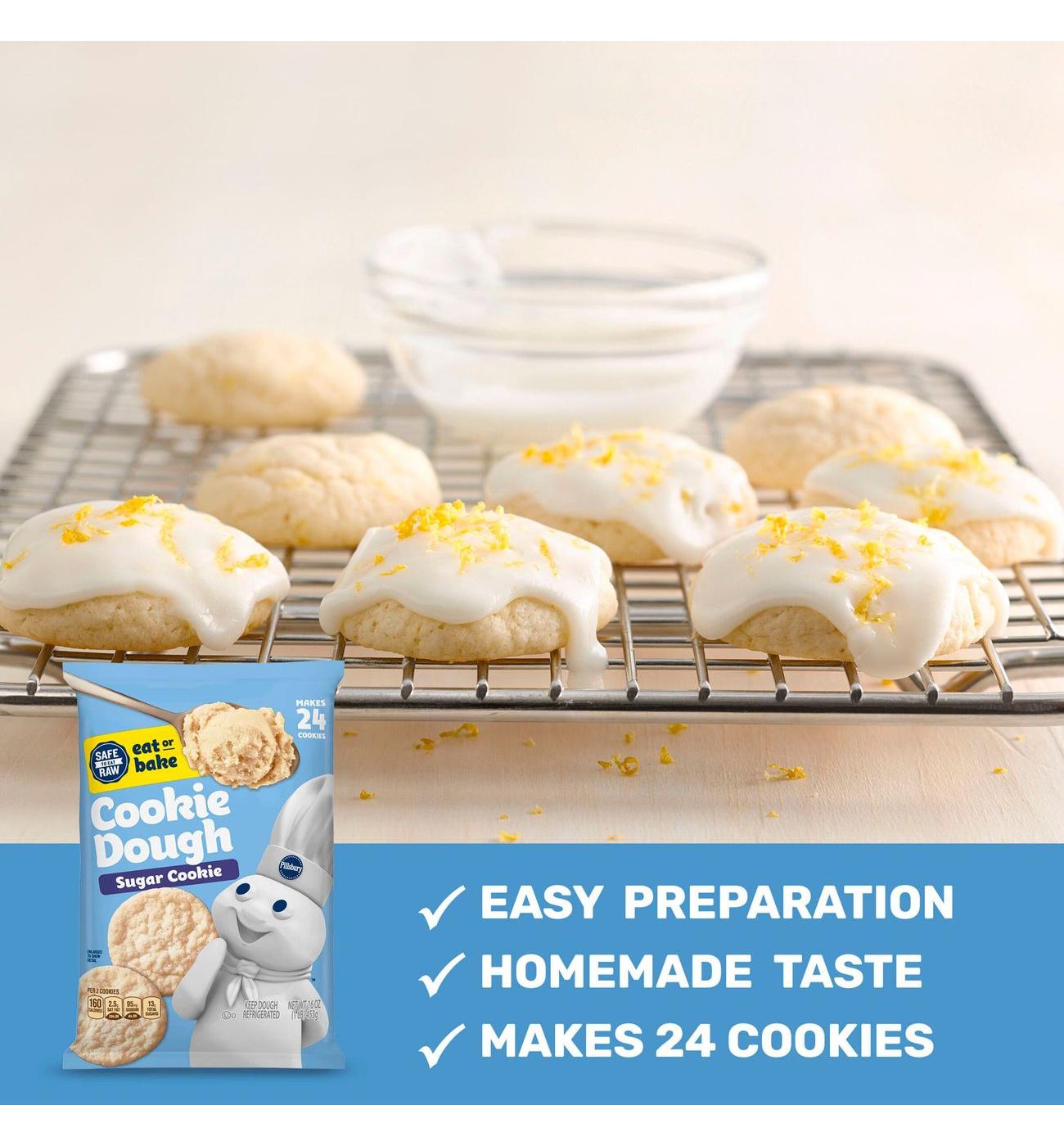 Pillsbury Ready to Eat or Bake Cookie Dough - Sugar Cookie; image 4 of 6