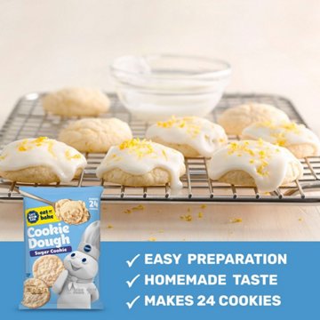 Pillsbury Ready to Eat or Bake Cookie Dough - Sugar Cookie, 24 ct