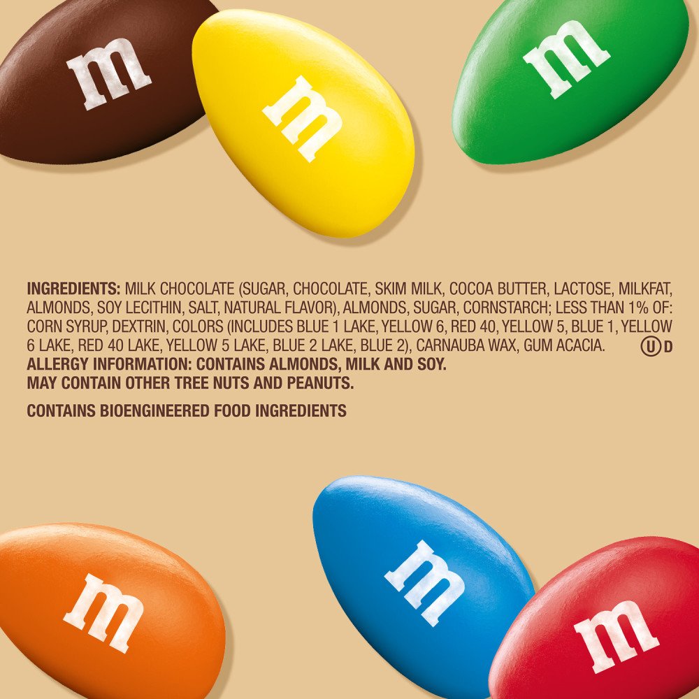 Calories in M&M's Almond M&M's and Nutrition Facts