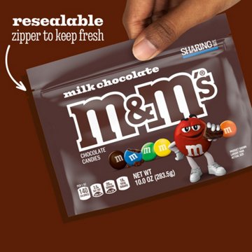 M&M'S Milk Chocolate Candy - Sharing Size, 10 oz