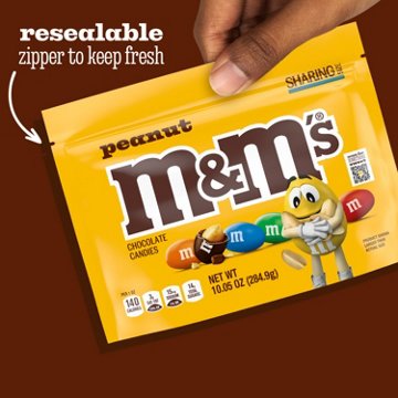 M&M'S Peanut Milk Chocolate - Sharing Size, 10.05 oz