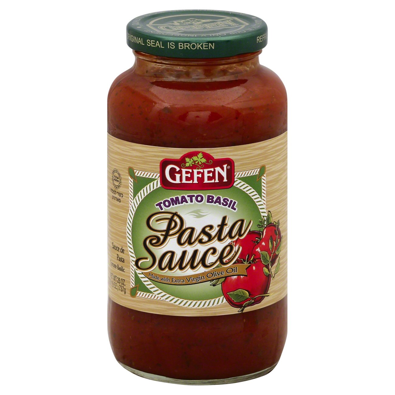 Gefen Kosher Tomato Basil Pasta Sauce Shop Pasta Sauces at HEB