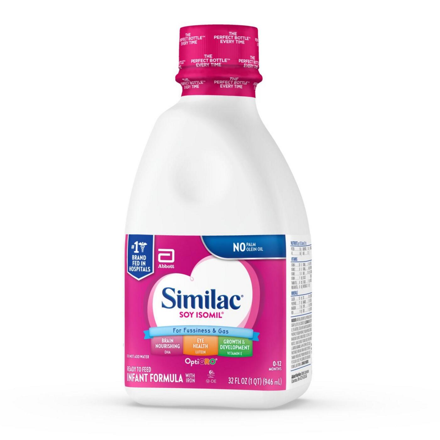 Similac Soy Isomil Ready-to-Feed Infant Formula; image 6 of 8