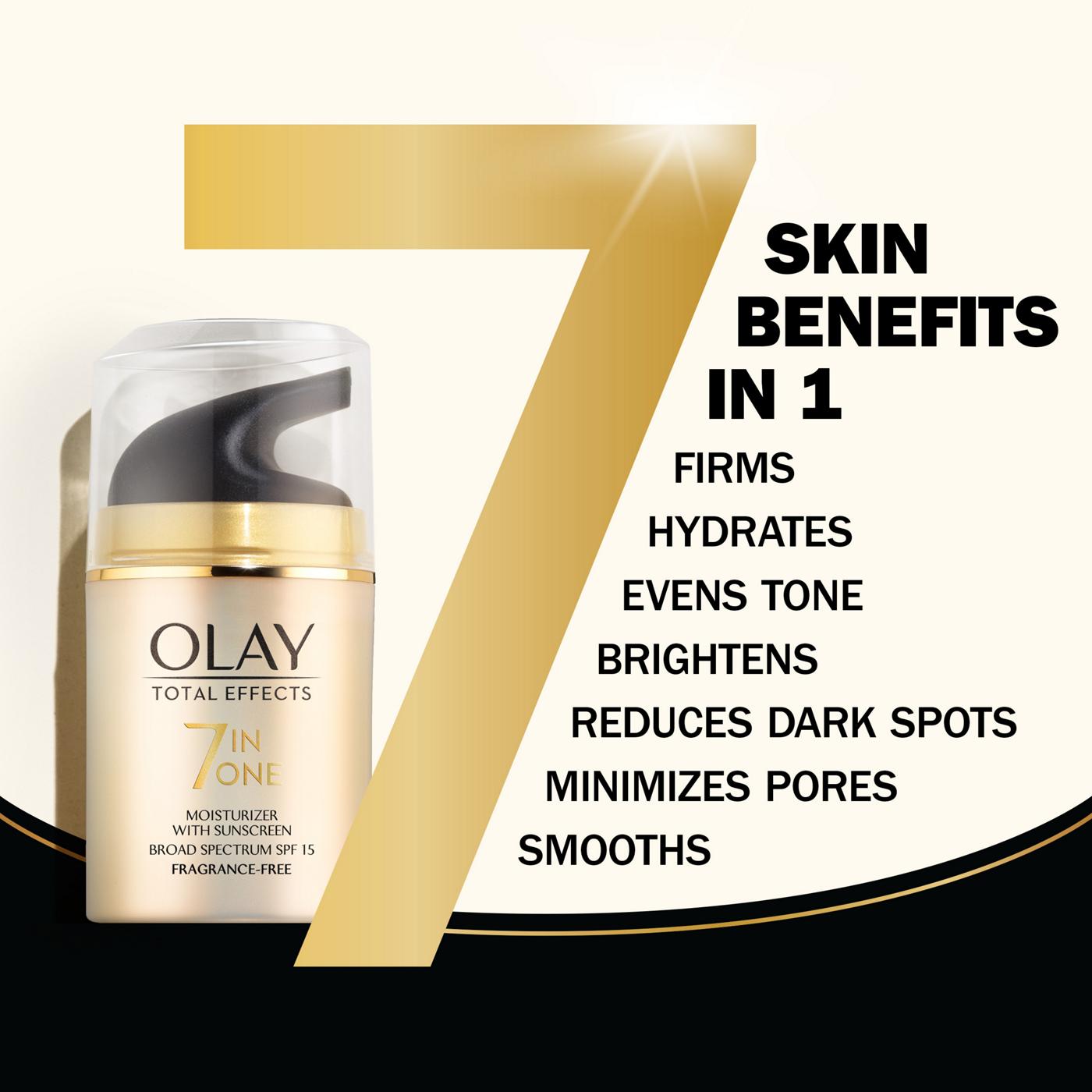 Olay Total Effects Face Moisturizer - Fragrance Free, SPF 15; image 3 of 10