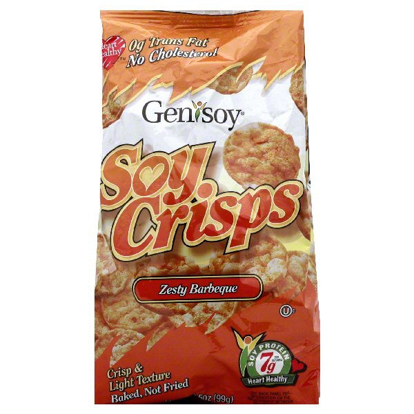 GeniSoy Zesty Barbecue Soy Crisps Shop GeniSoy Zesty Barbecue Soy