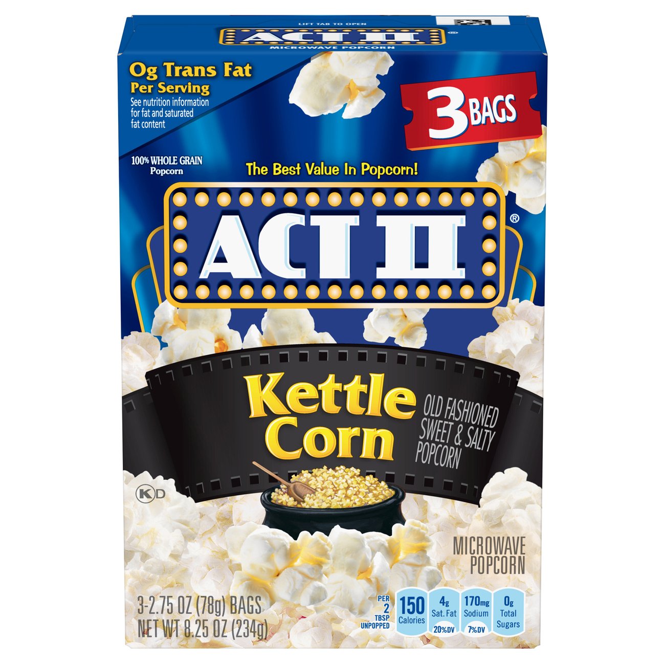Act II Kettle Corn Popcorn Shop Popcorn at HEB