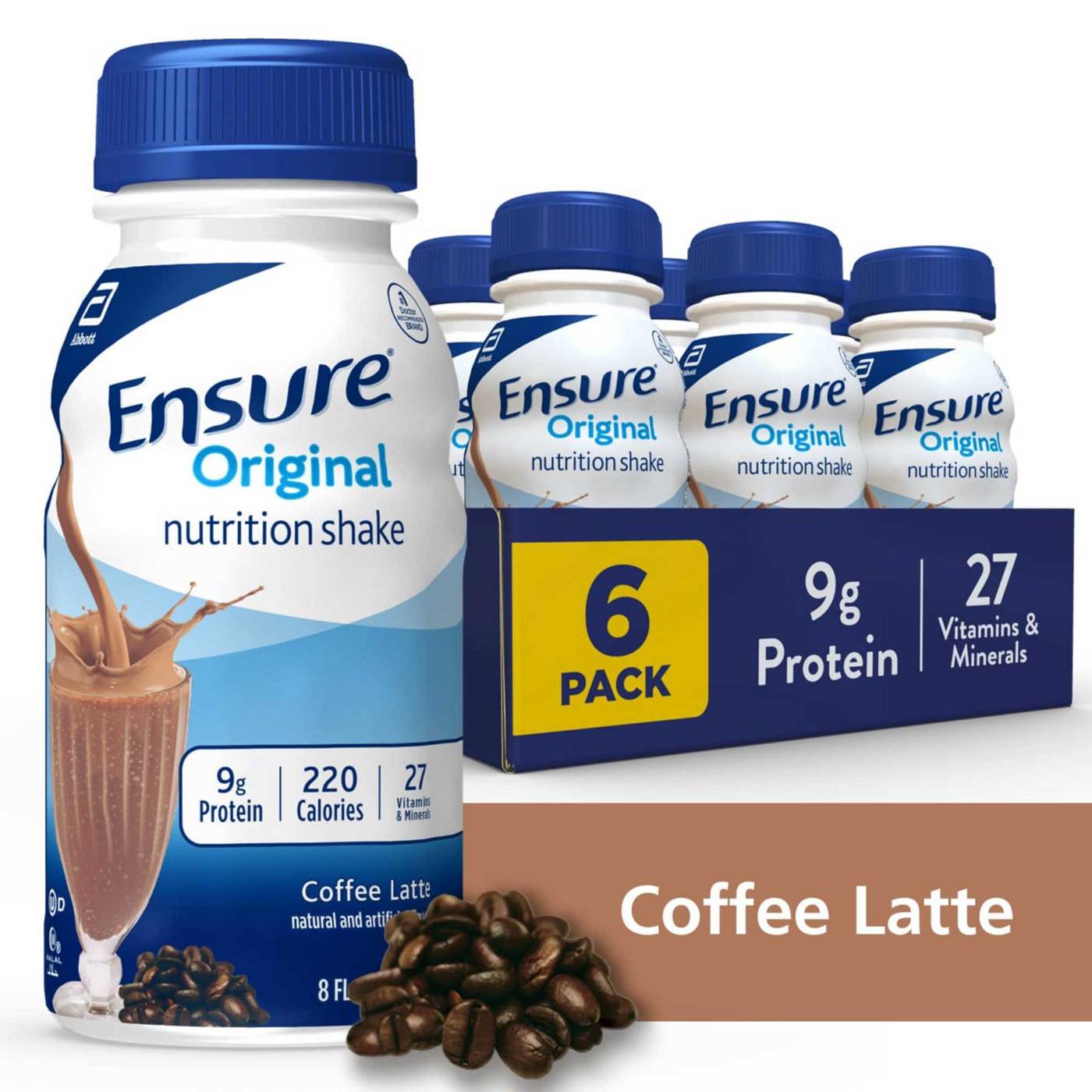 Ensure Original Nutrition Shakes - Coffee Latte, 6 pk; image 5 of 12