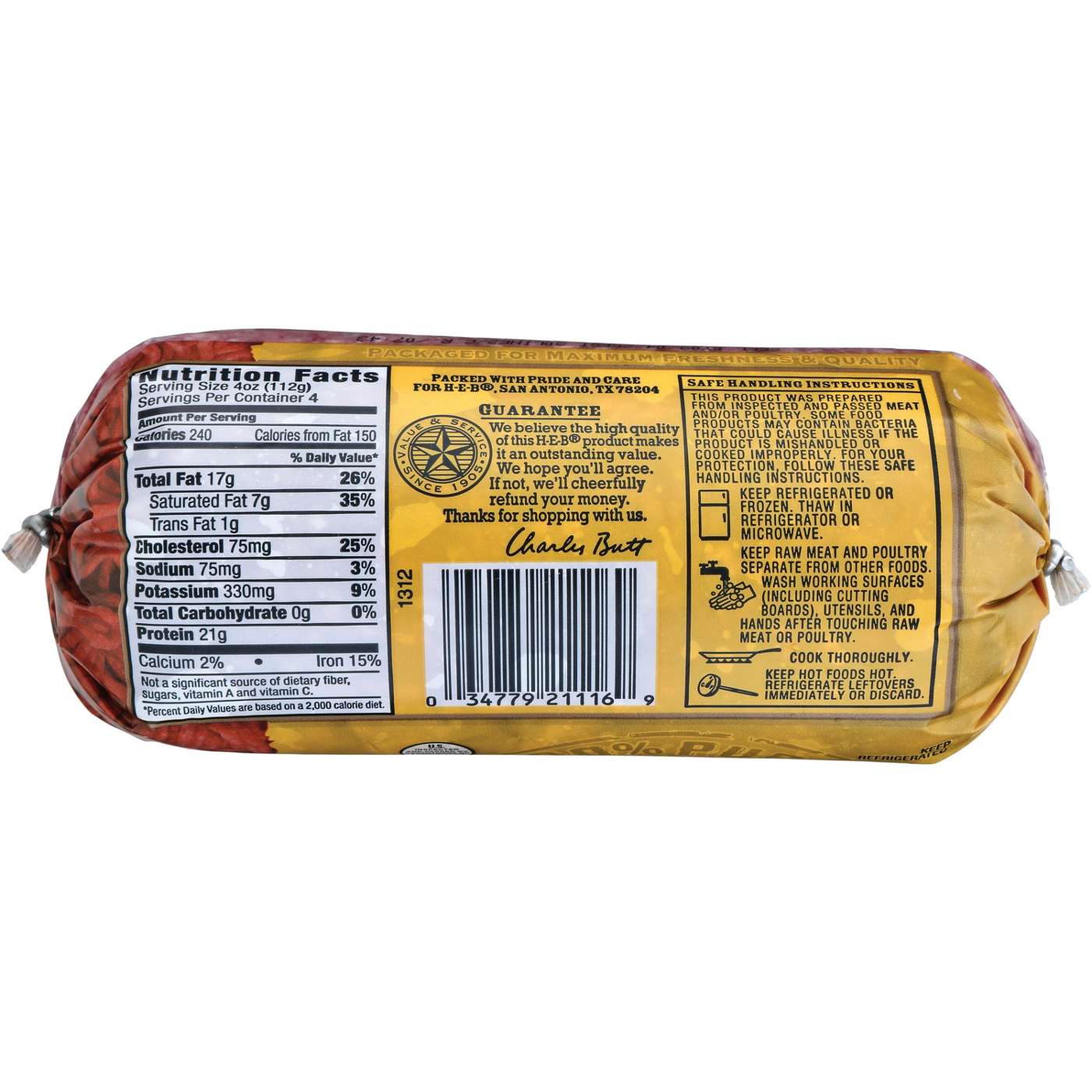 H-E-B 100% Pure Ground Beef Round, 85% Lean; image 2 of 2