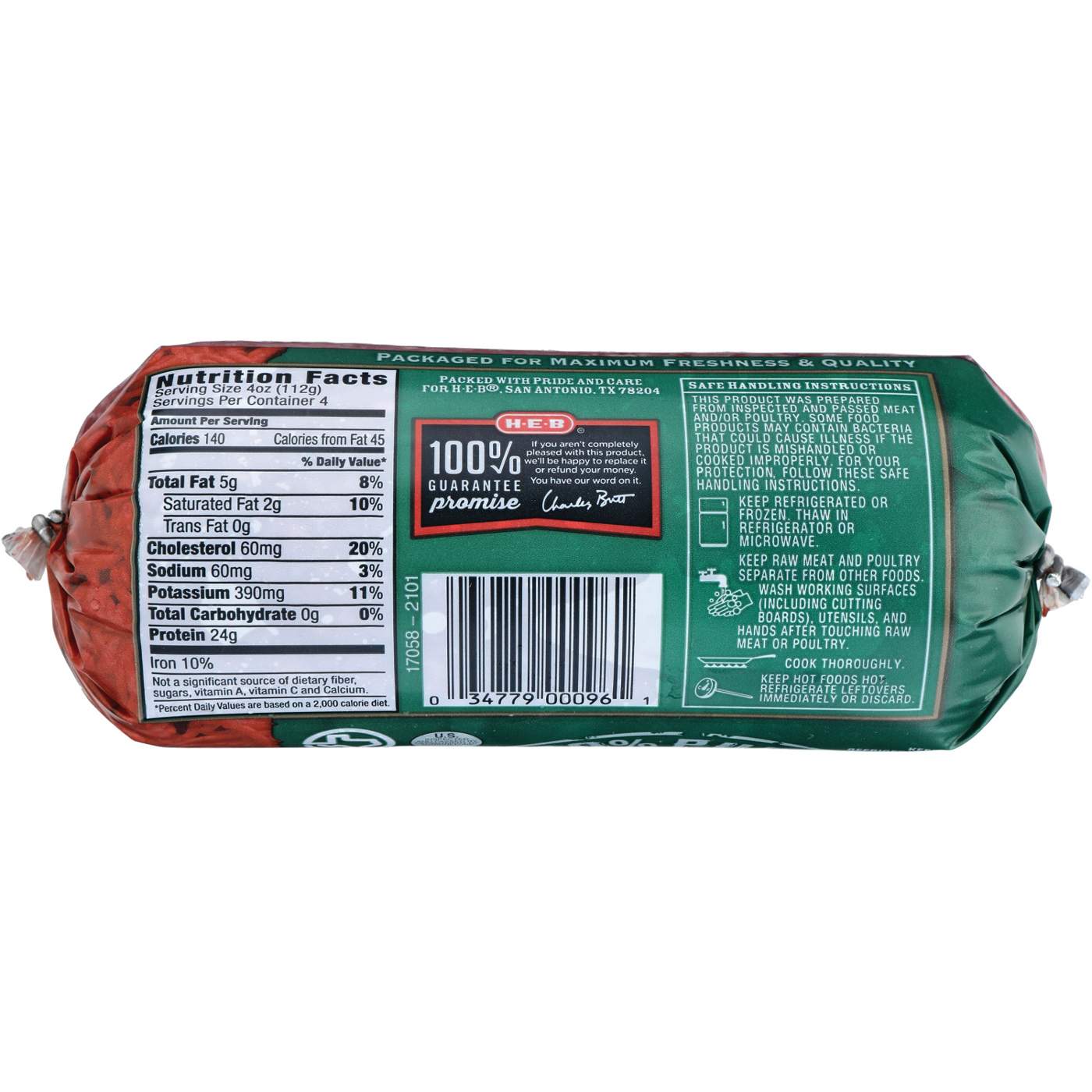 H-E-B 100% Pure Extra Lean Ground Beef, 96% Lean; image 2 of 2