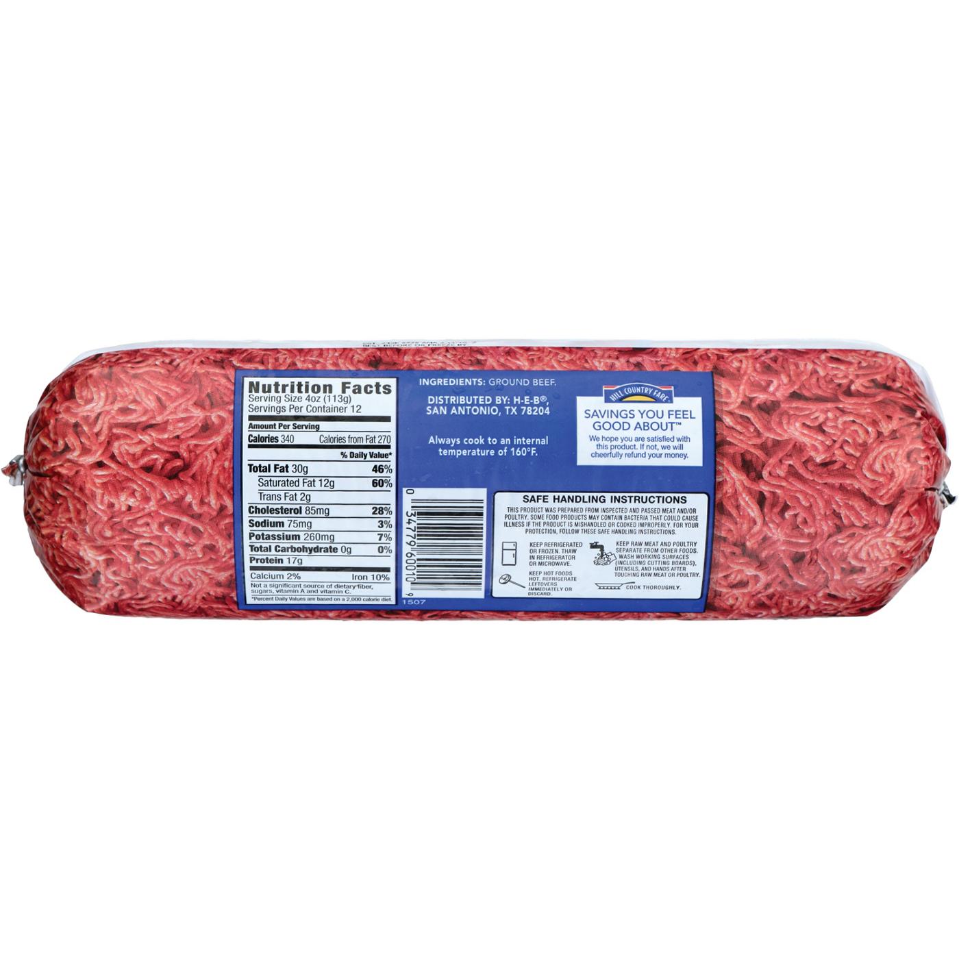 Hill Country Fare Ground Beef, 73% Lean; image 2 of 2