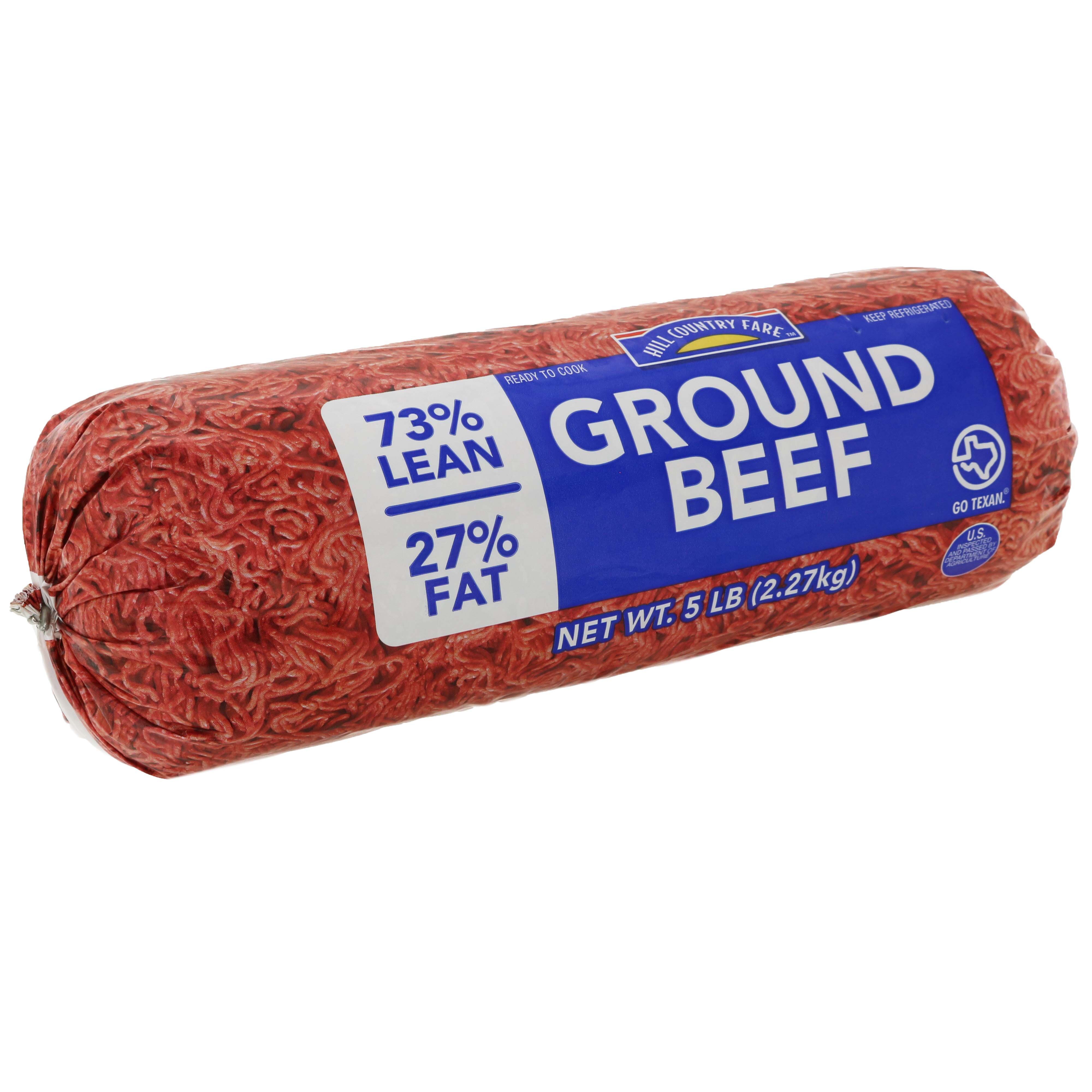 Hill Country Fare Ground Beef 73% Lean - Shop Beef At H-E-B