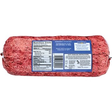 Hill Country Fare Ground Beef, 73% Lean, 5 lb