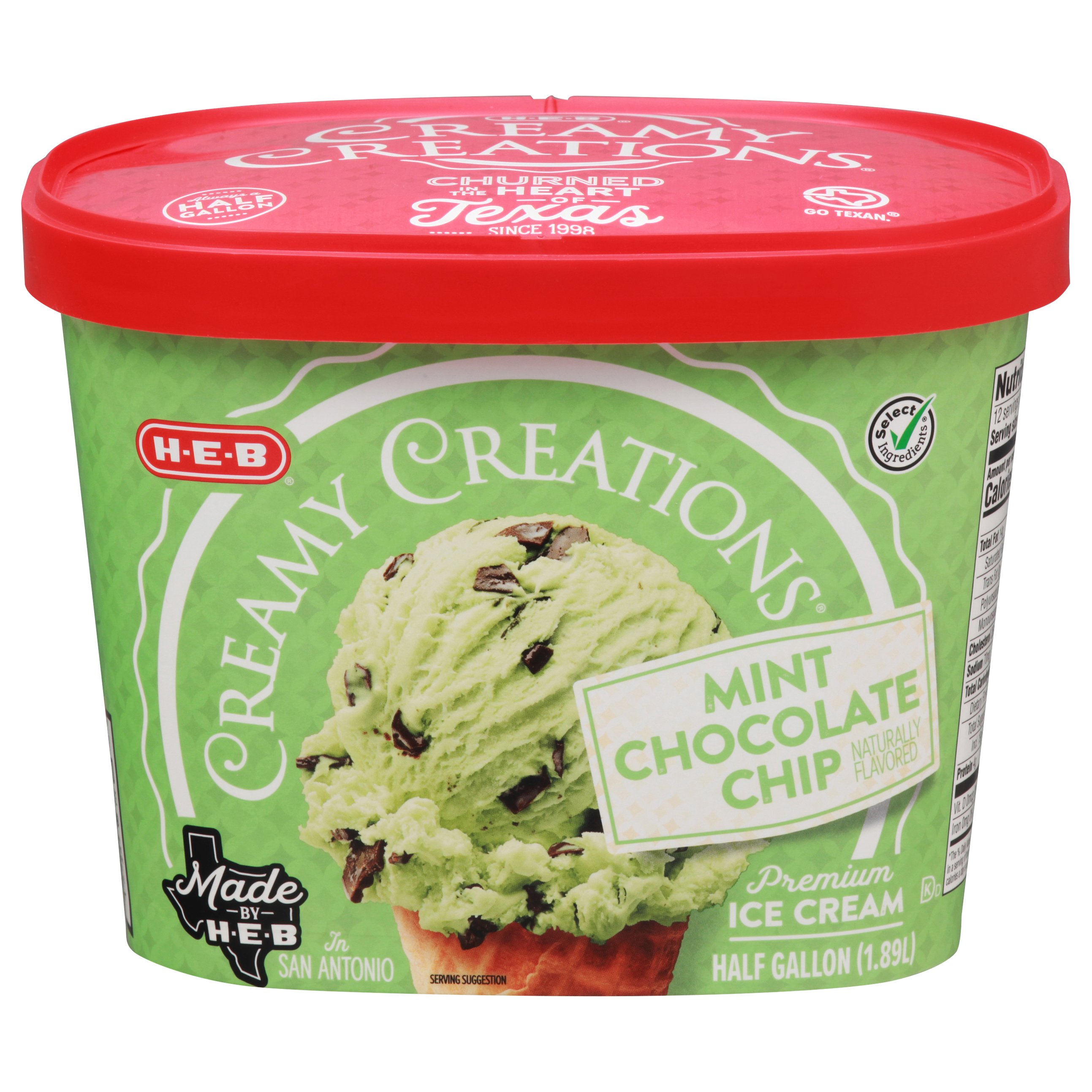 Blue Bell Chocolate Chip Cookie Dough Ice Cream - Shop Ice Cream at H-E-B