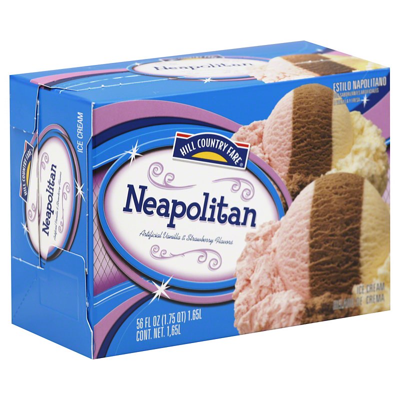Hill Country Fare Neapolitan Ice Cream - Shop Ice Cream & Treats